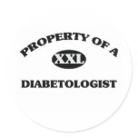 Property of a DIABETOLOGIST stickers