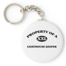 Property of a LIGHTHOUSE KEEPER Keychain