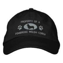 Property of a Pembroke Welsh Corgi Embroidered Hat