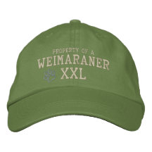 Property of a Weimaraner Embroidered Hat