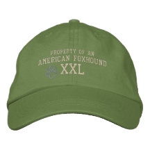 Property of an American Foxhound Embroidered Hat