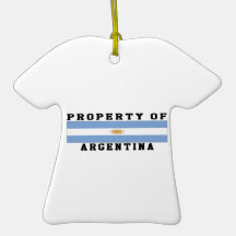Property Of Argentina Christmas Tree Ornament