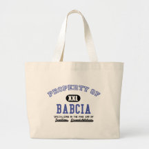 Property of Babcia Canvas Bags