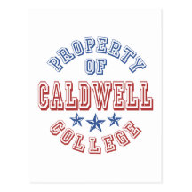 Property Of Caldwell College Postcard