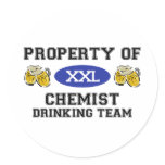 Property of Chemist Drinking Team Stickers