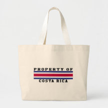 Property Of Costa Rica Canvas Bag