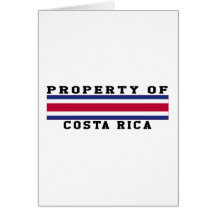 Property Of Costa Rica Card