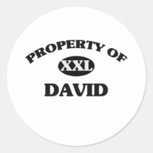 Property of DAVID Sticker