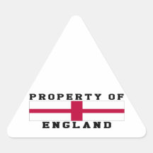 Property Of England Triangle Sticker