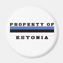 Property Of Estonia Fridge Magnets