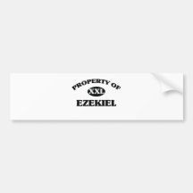Property of EZEKIEL Bumper Stickers