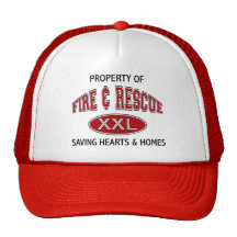 PROPERTY OF FIRE & RESCUE SAVING HEARTS & HOMES MESH HATS