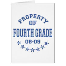 Property Of Fourth Grade Cards