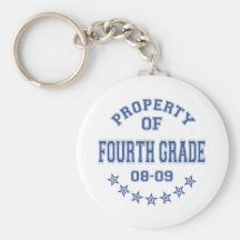 Property Of Fourth Grade Keychain