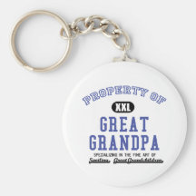 Property of Great Grandpa Keychain