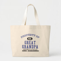 Property of Great Grandpa Tote Bags