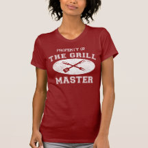 Property of Grill Master Wht T Shirt
