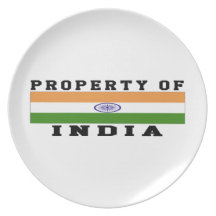 Property Of India Dinner Plates