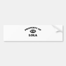 Property of LOLA Bumper Sticker