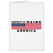 Property Of Maine Greeting Card