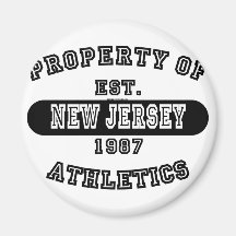 Property of New Jersey shirts Magnet