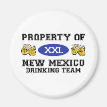 Property of New Mexico Drinking Team Fridge Magnets