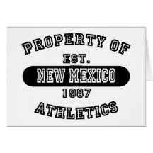 Property of New Mexico shirts Greeting Card