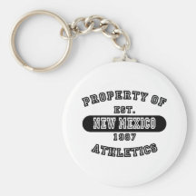 Property of New Mexico shirts Keychain