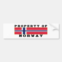 Property Of Norway Bumper Stickers