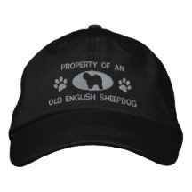 Property of Old English Sheepdog Embroidered Hat