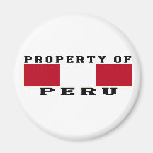 Property Of Peru Magnet