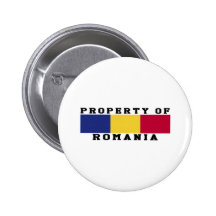 Property Of Romania Pinback Button