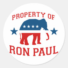 PROPERTY OF RON PAUL STICKER