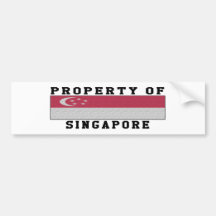 Property Of Singapore Bumper Sticker