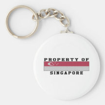 Property Of Singapore Keychains