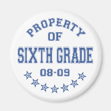 Property Of Sixth Grade Refrigerator Magnets