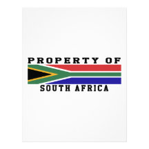 Property Of South Africa Personalized Letterhead