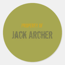 "Property Of" Sticker