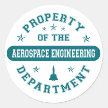 Property of the Aerospace Engineering Department Sticker
