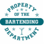 Property of the Bartending Department photo sculptures