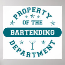 Property of the Bartending Department Print