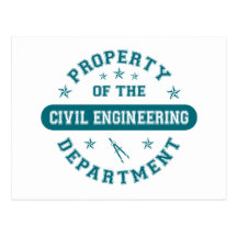 Property of the Civil Engineering Department Post Card