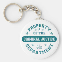 Property of the Criminal Justice Department Keychain