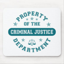 Property of the Criminal Justice Department Mouse Pads