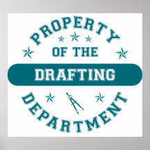 Property of the Drafting Department Poster