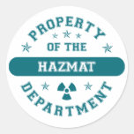 Property of the Hazmat Department Stickers