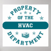 Property of the HVAC Department Posters