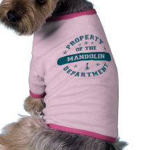Property of the Mandolin Department Dog Tshirt