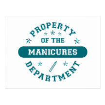 Property of the Manicures Department Post Cards