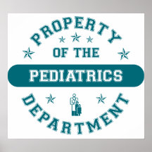 Property of the Pediatrics Department Posters